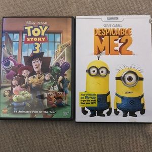 Toy Story 3 And Despicable Me 2 DVDs